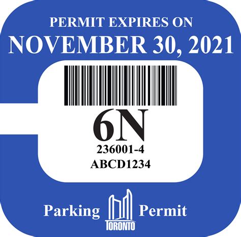 toronto city parking permit